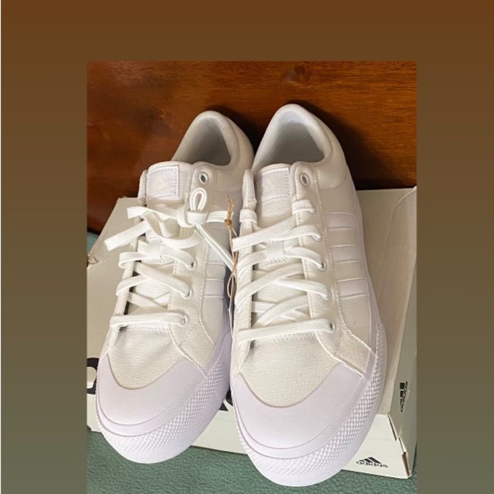 Adidas White Platform Women's Sneakers - Picture 2 of 2